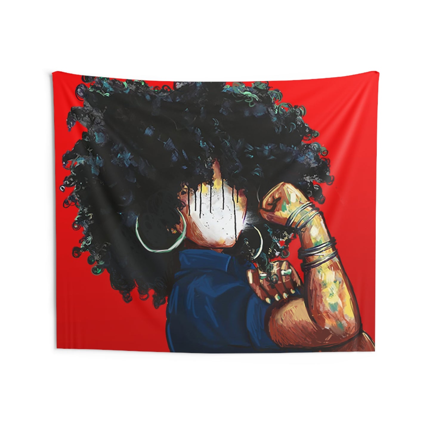 Naturally the Riveter RED Indoor Wall Tapestries