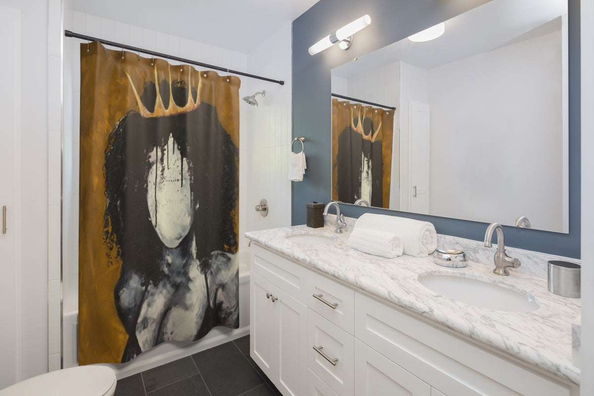 Naturally Queen GOLD Shower Curtains