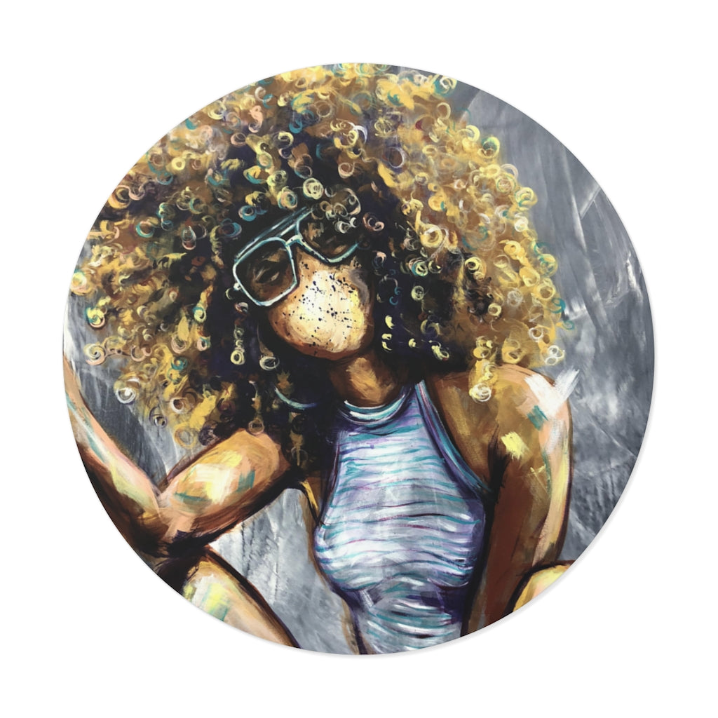 Naturally Nia Round Vinyl Stickers