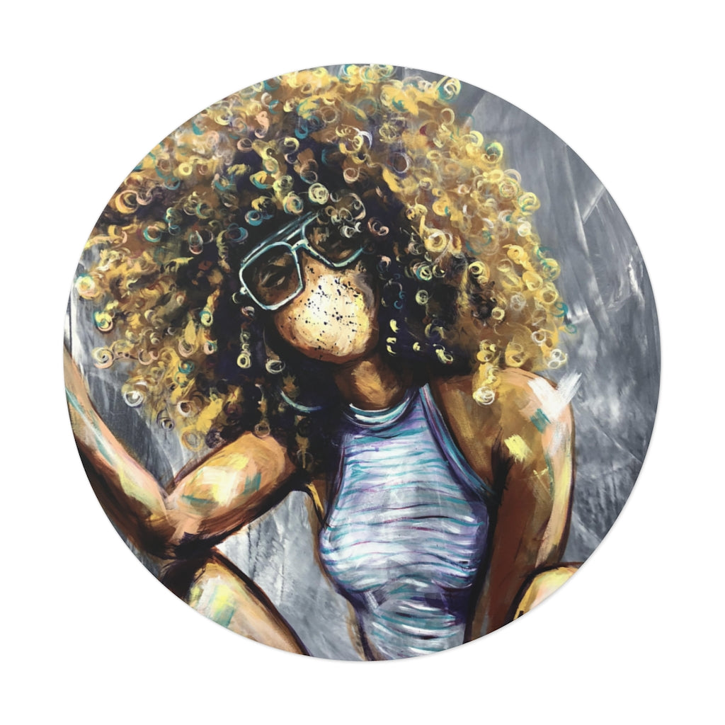 Naturally Nia Round Vinyl Stickers