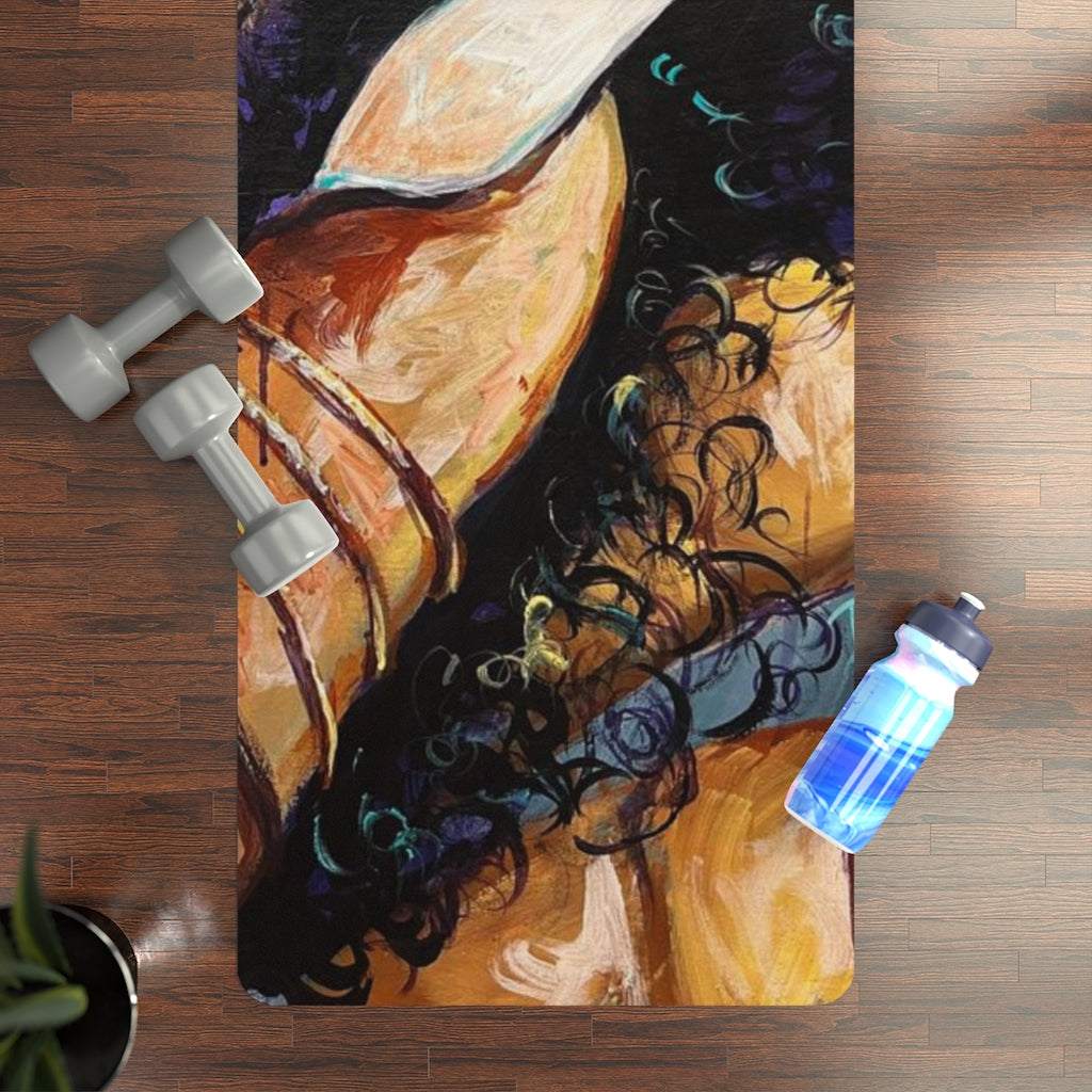 Naturally Black Love X Rubber Yoga Mat