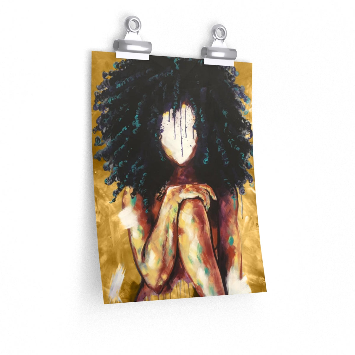 Naturally I GOLD Premium Matte vertical posters