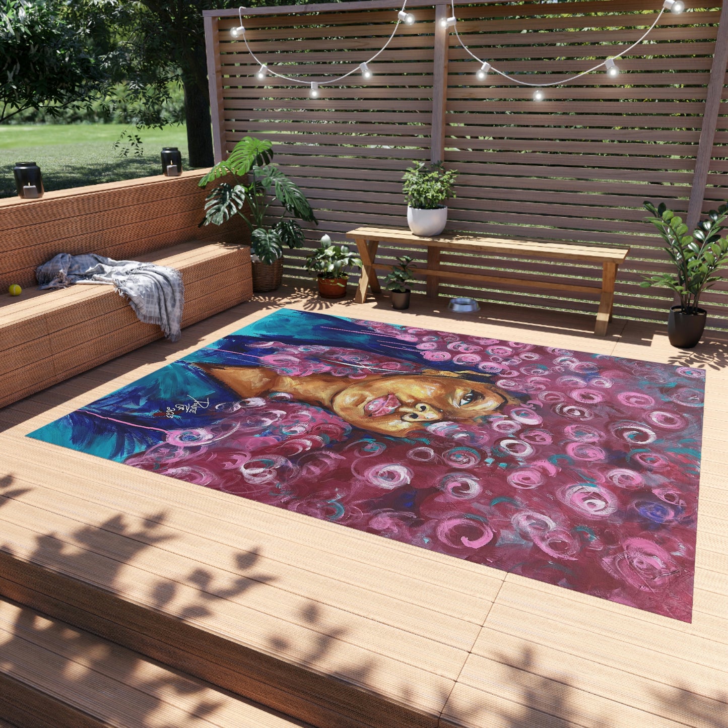 Naturally Rosado Outdoor Rug