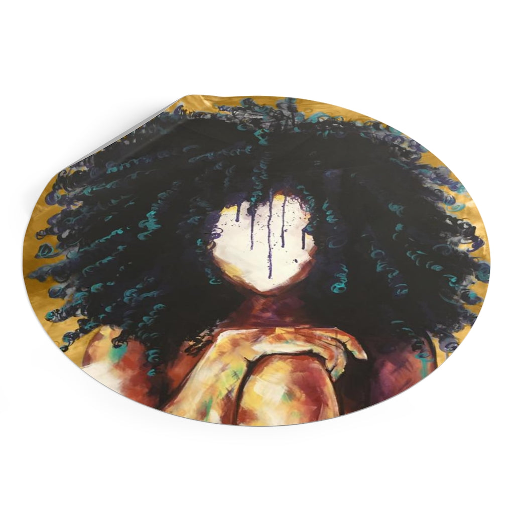 Naturally I GOLD Round Vinyl Stickers
