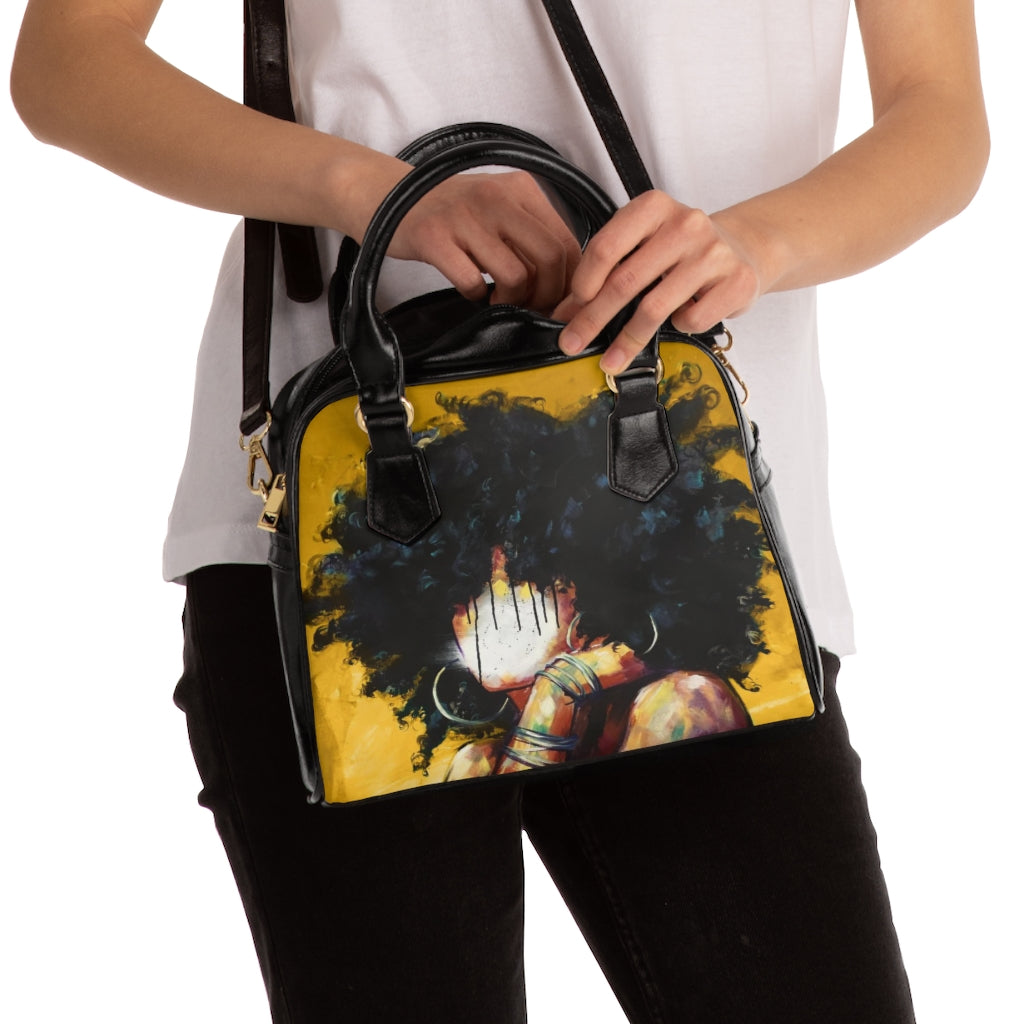 Naturally II GOLD Shoulder Handbag