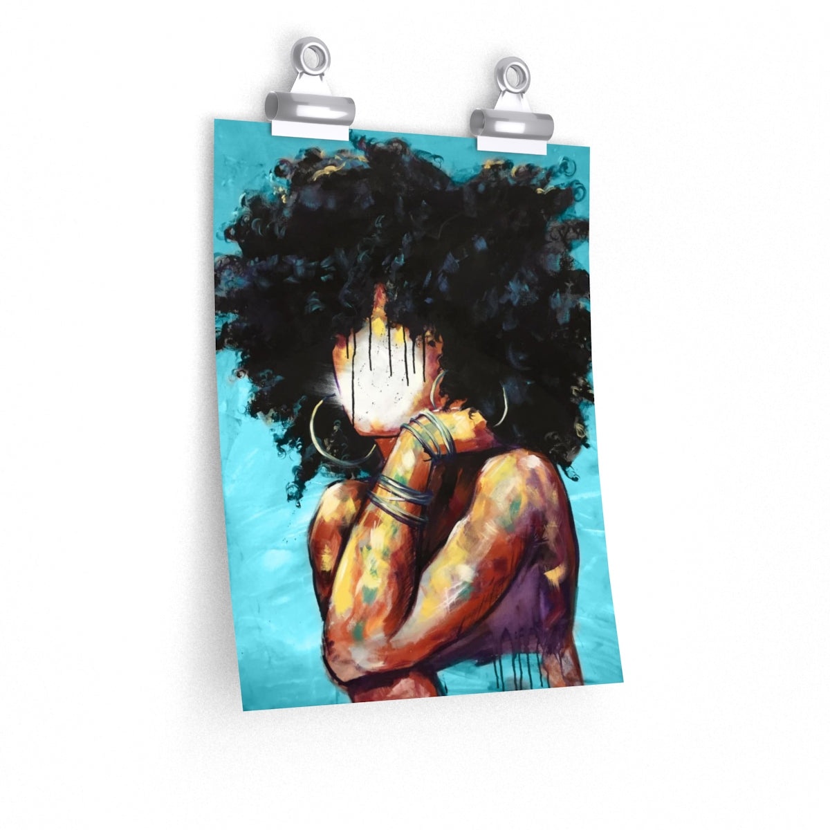 Naturally II BLUE Premium Matte vertical posters
