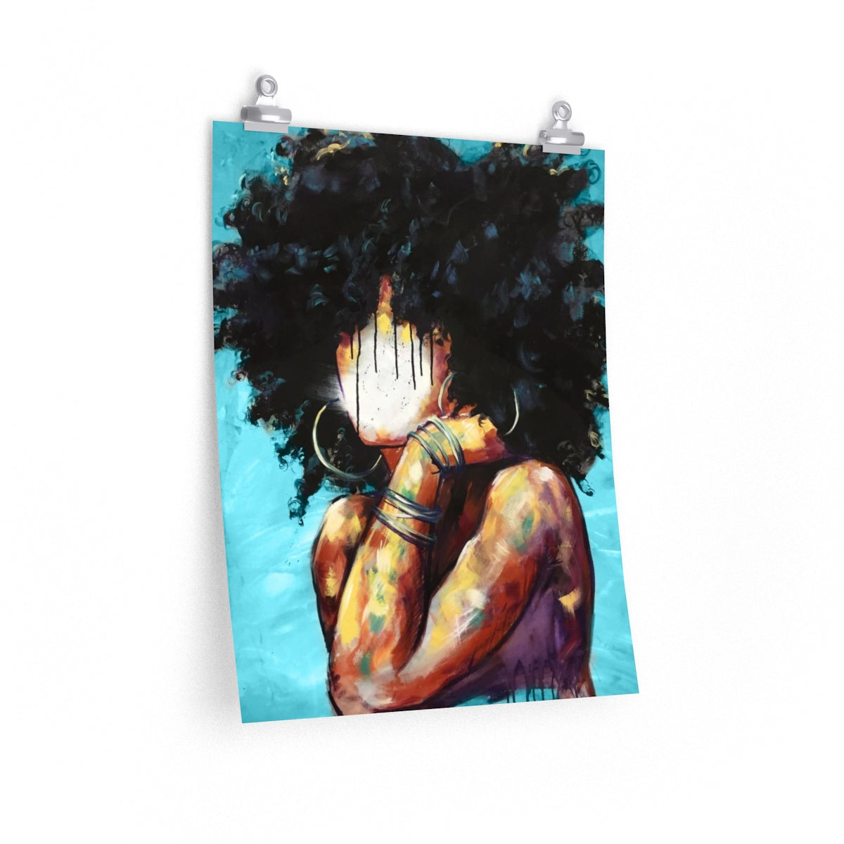 Naturally II BLUE Premium Matte vertical posters
