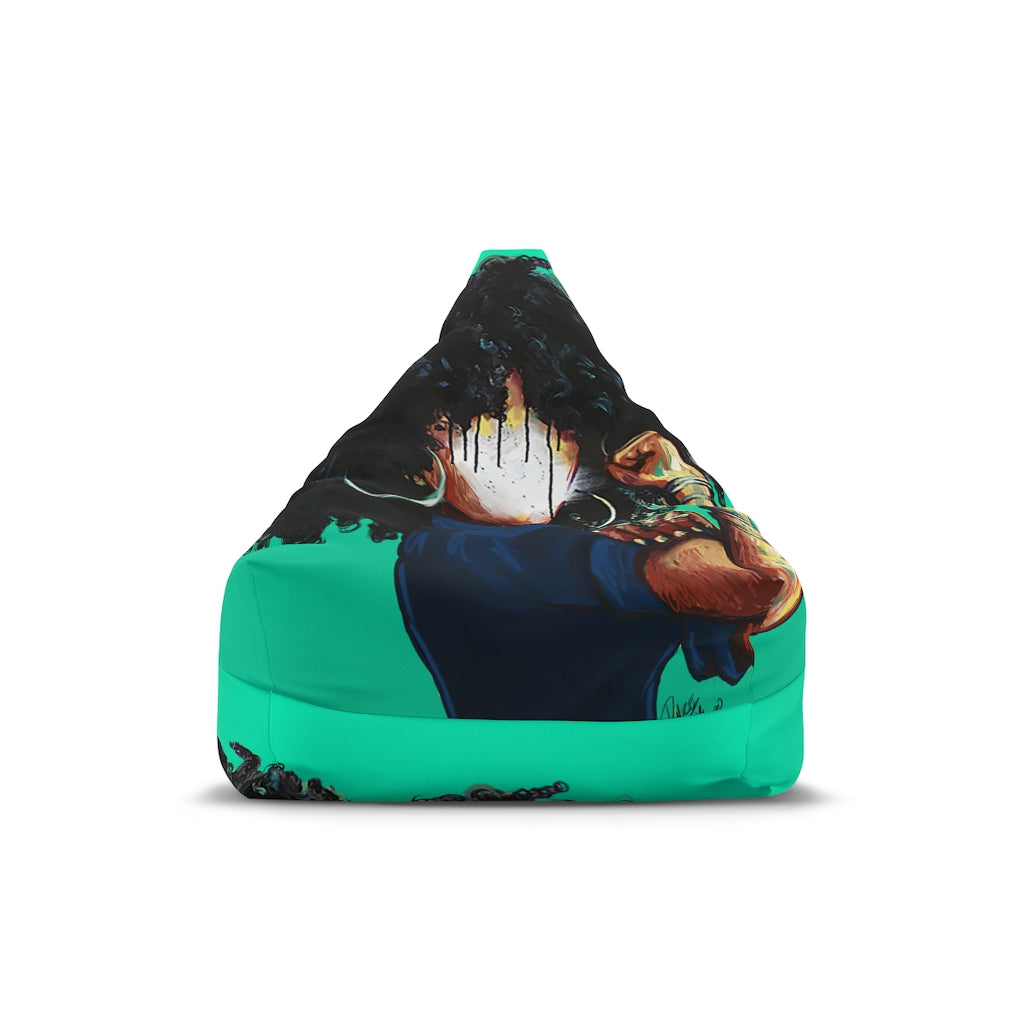 Naturally The Riveter TEAL Bean Bag Chair Cover