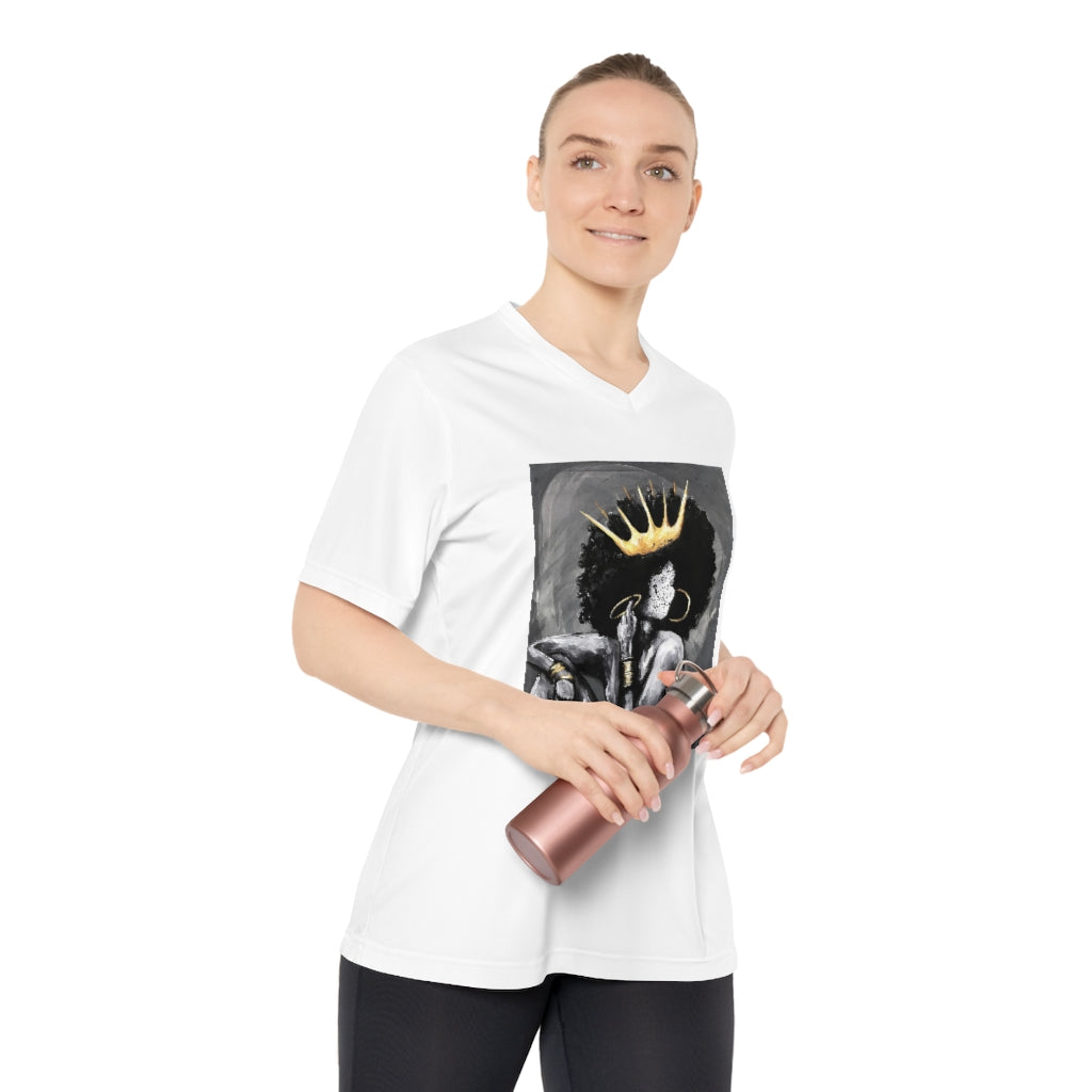 Naturally Queen VI Women's Performance V-Neck T-Shirt