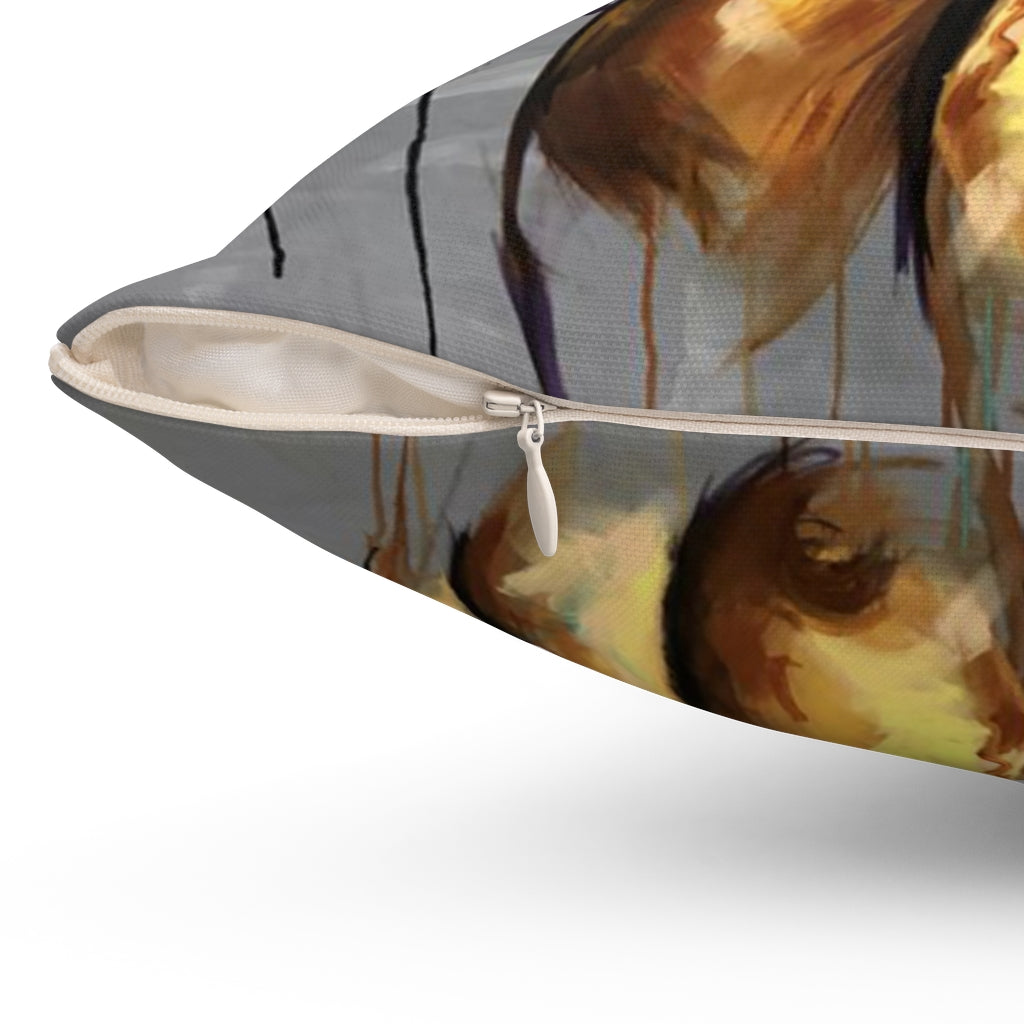 Naturally LXIII Spun Polyester Square Pillow