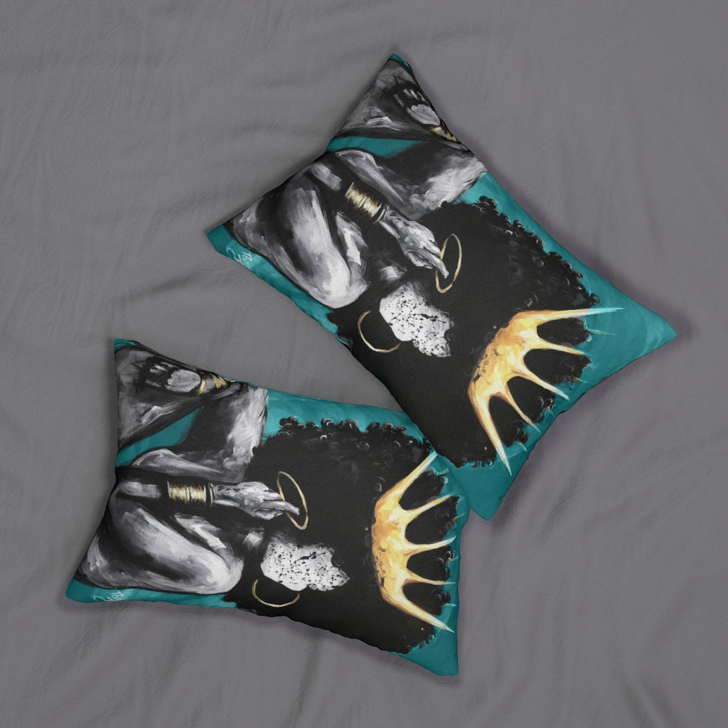 Naturally Queen VI TEAL Lumbar Pillow