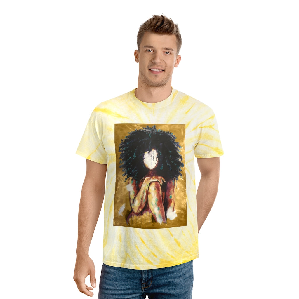 Naturally I GOLD Tie-Dye Tee, Cyclone