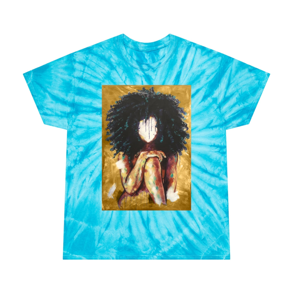Naturally I GOLD Tie-Dye Tee, Cyclone