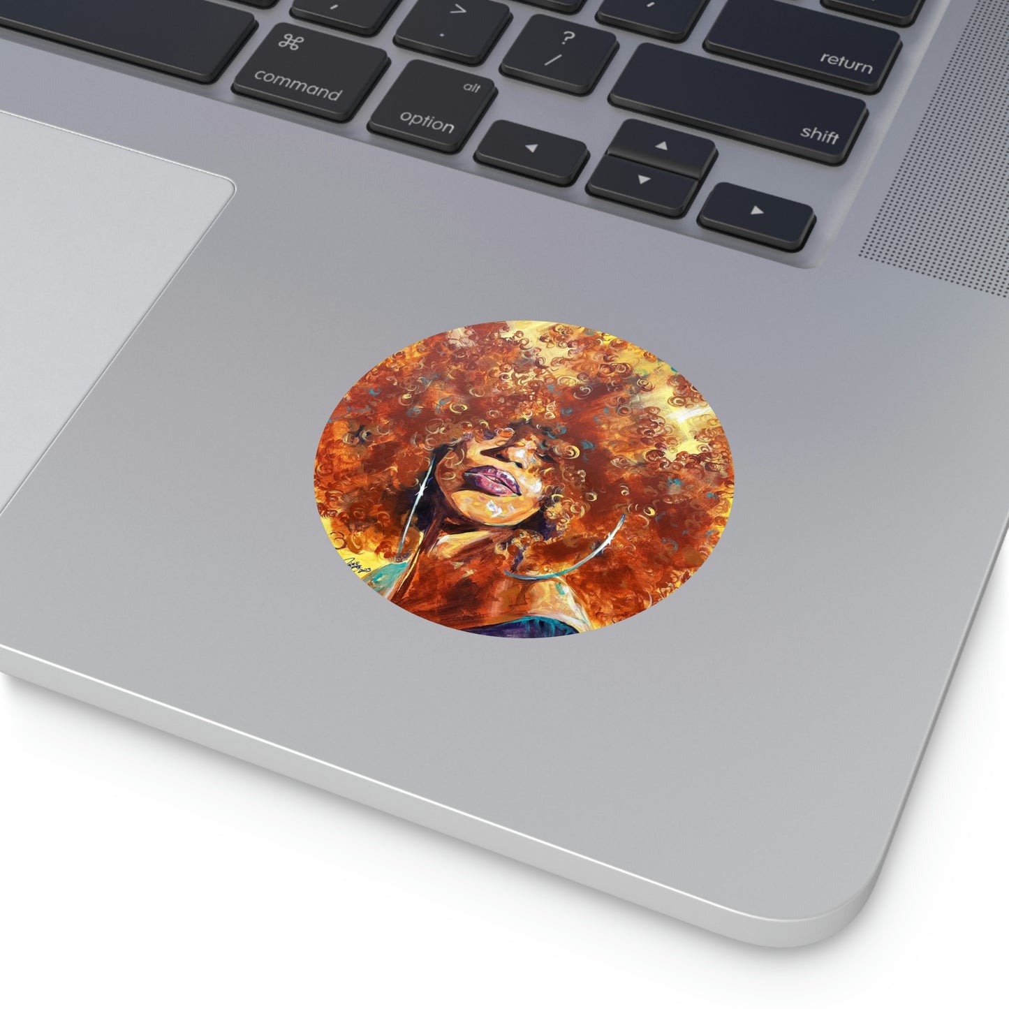 Naturally Karina Round Vinyl Stickers