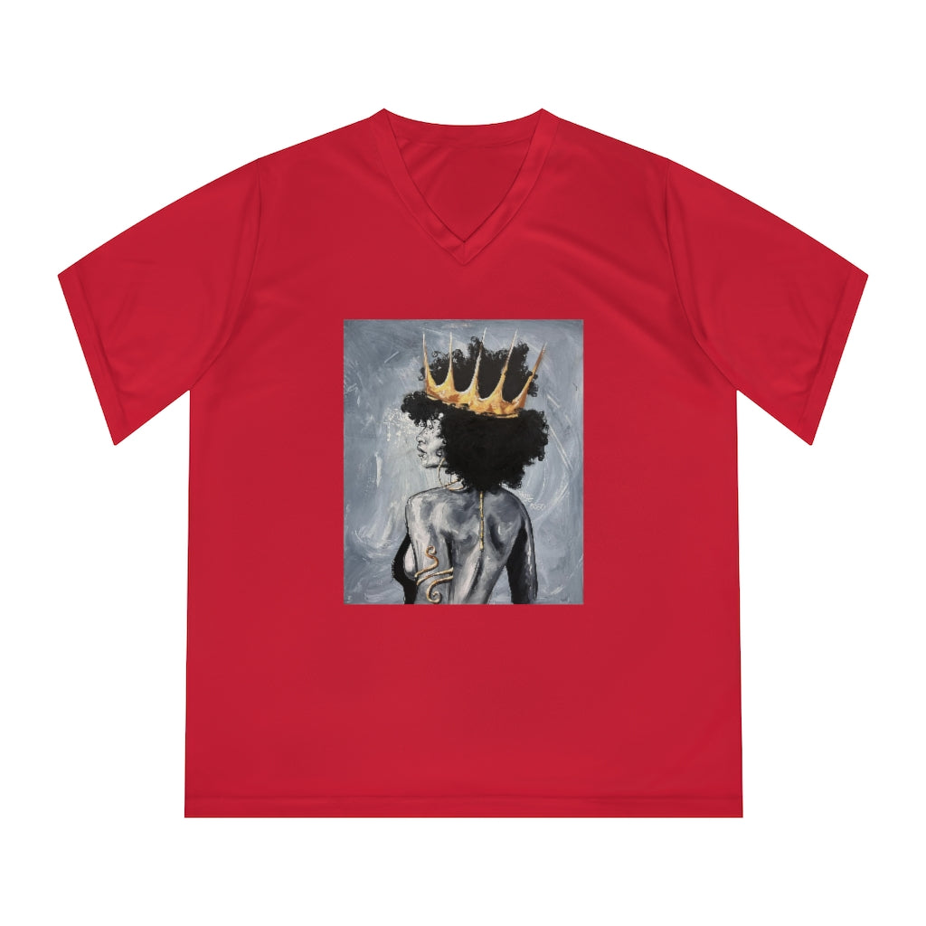 Naturally Queen XXII Women's Performance V-Neck T-Shirt