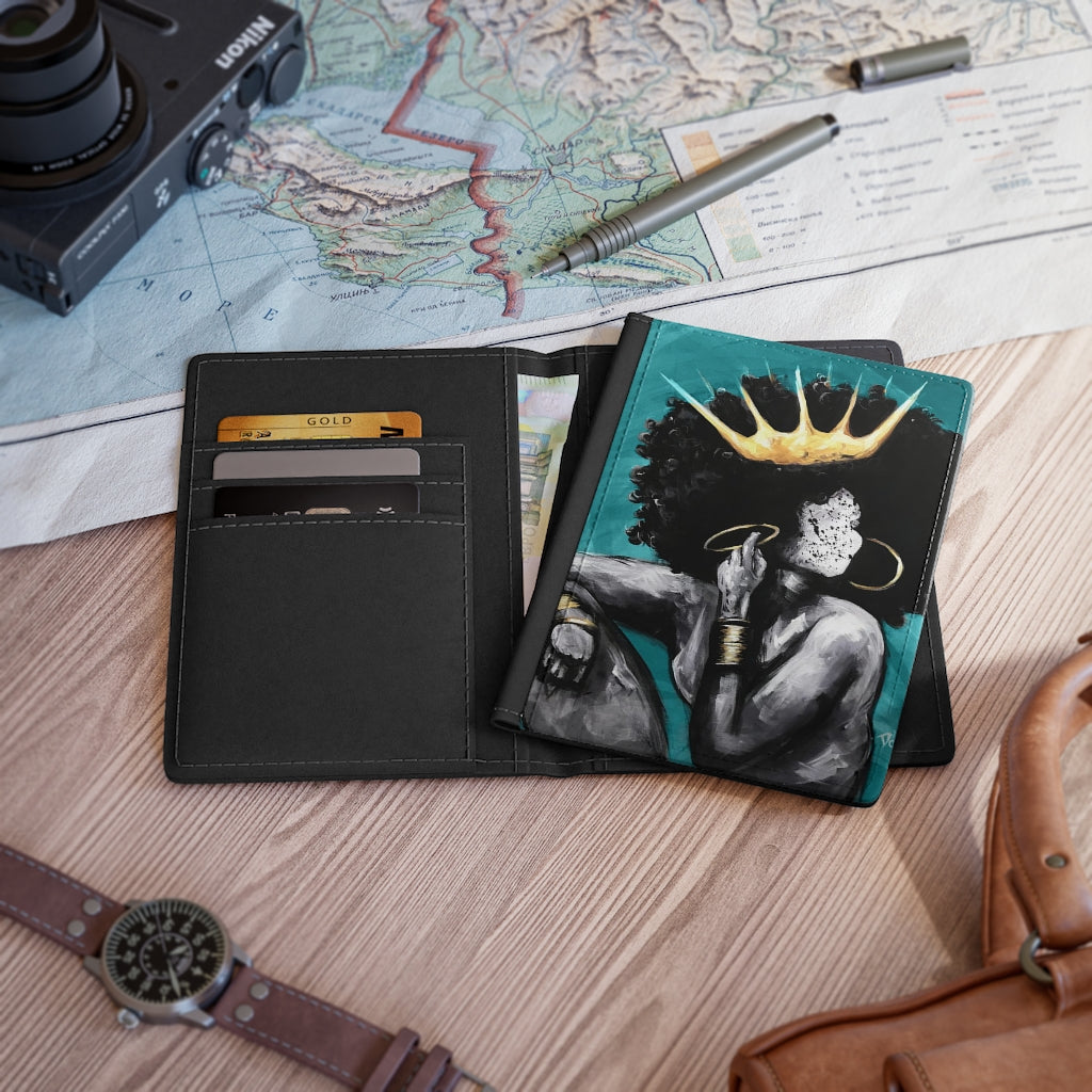 Naturally Queen VI TEAL Passport Cover