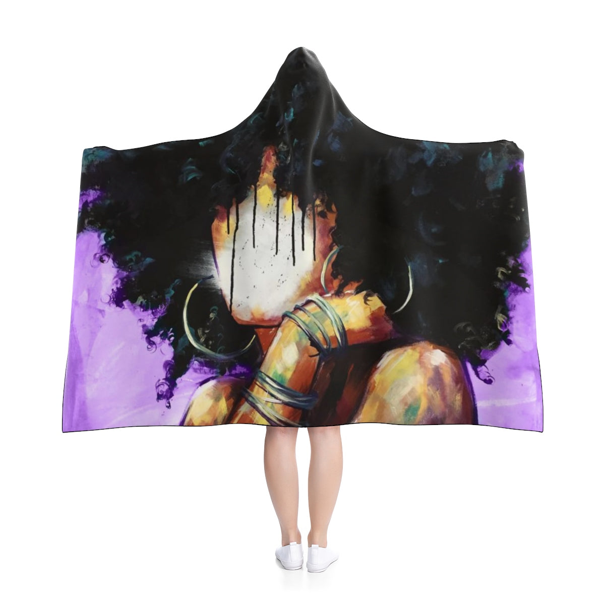 Naturally II PURPLE Hooded Blanket