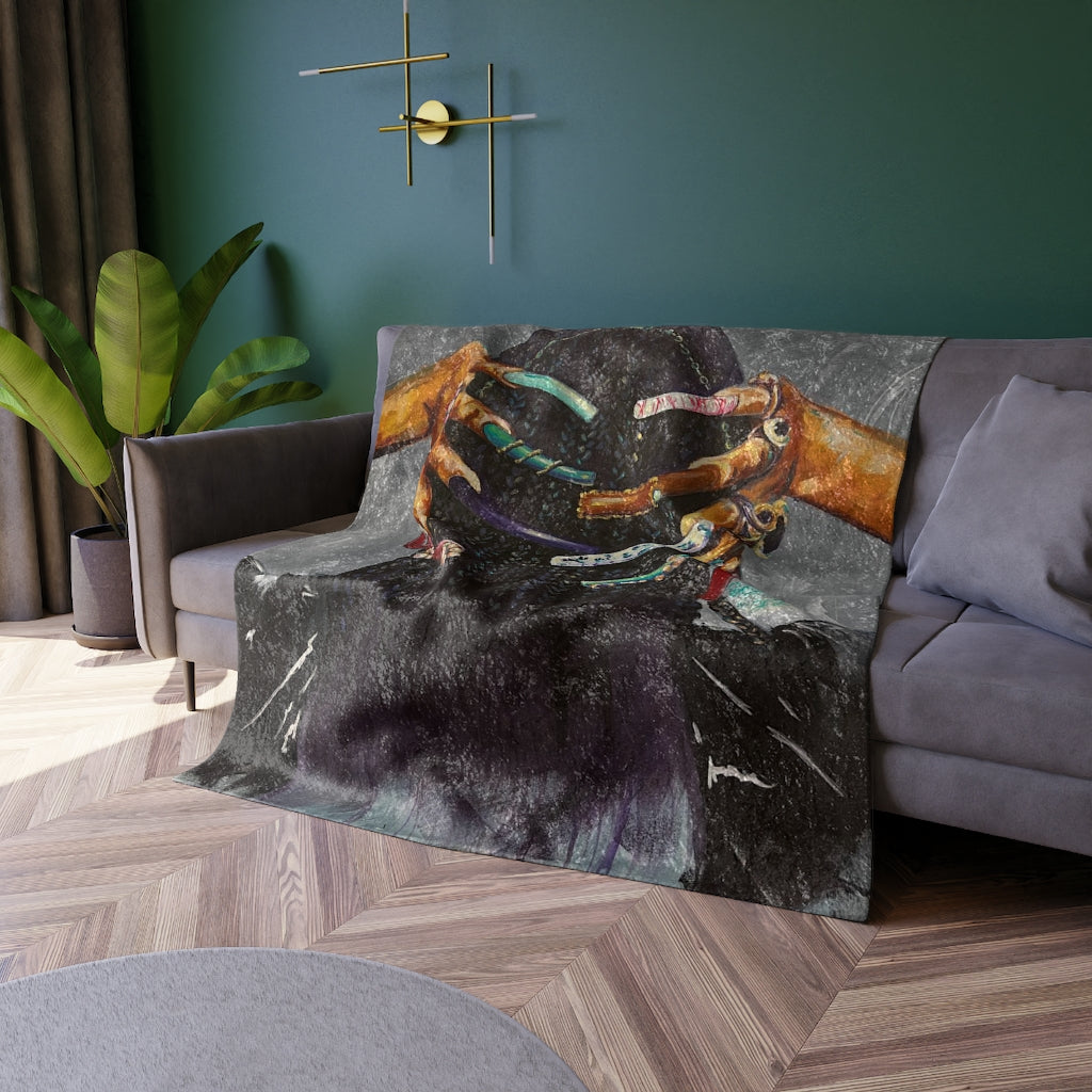 Naturally the Culture I Crushed Velvet Blanket