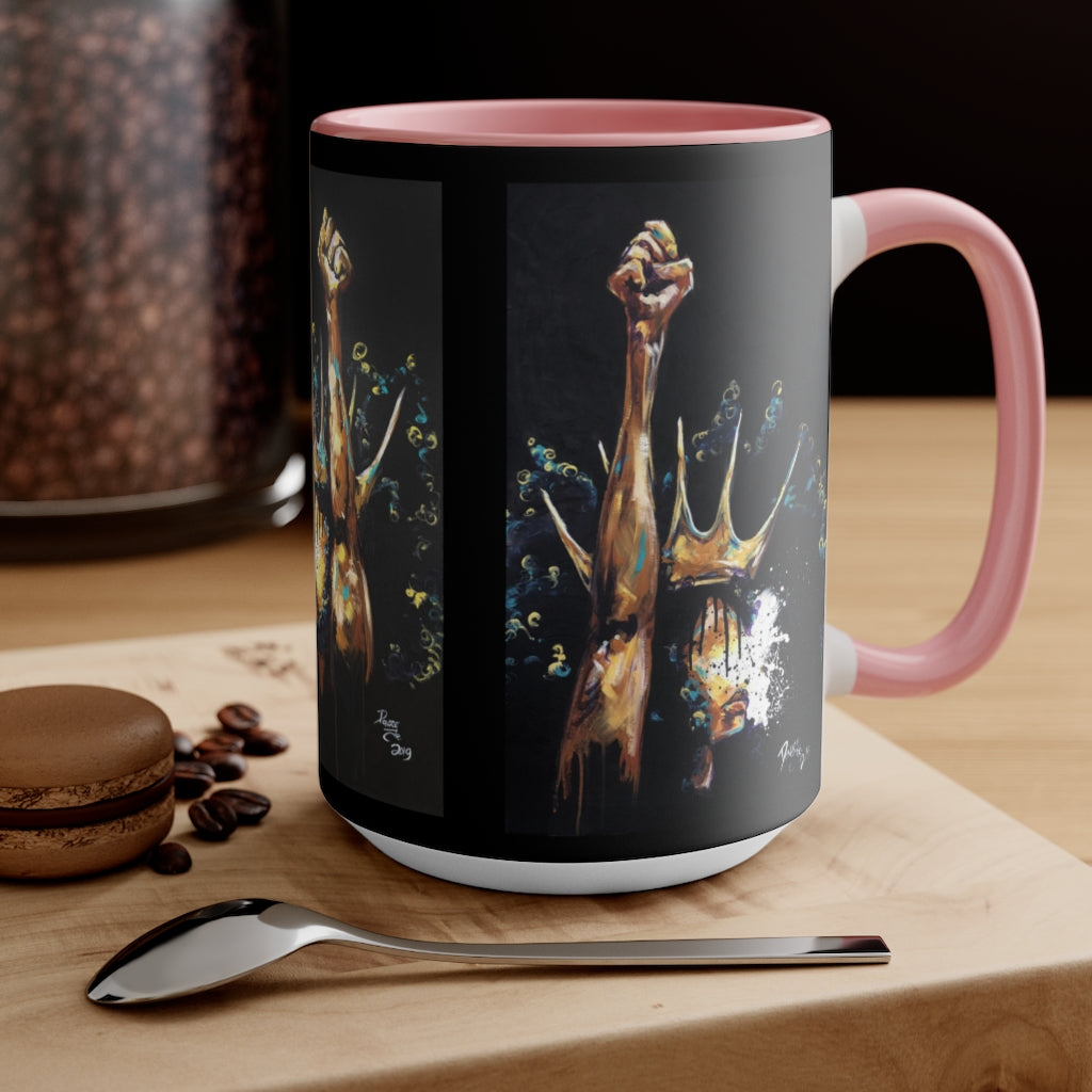 Naturally King and Queen Badu Accent Mug