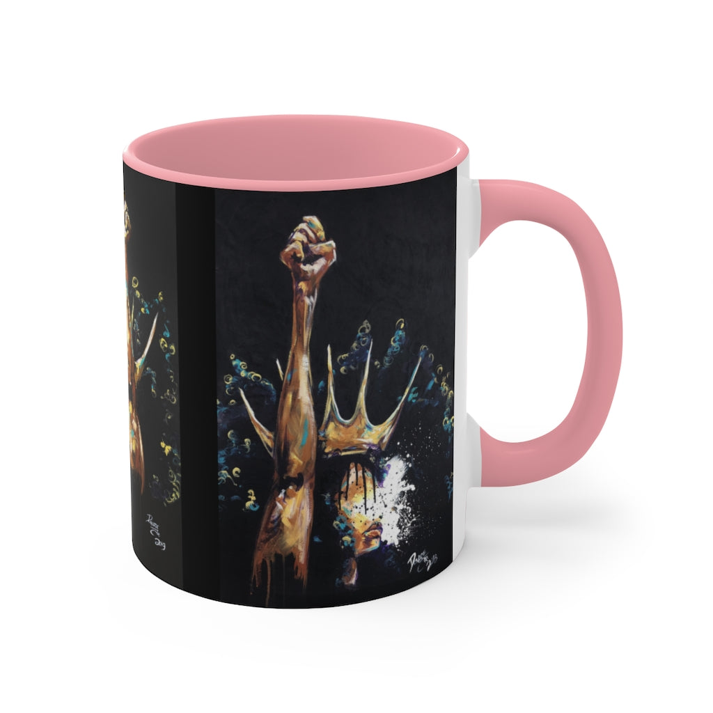 Naturally King and Queen Badu Accent Mug