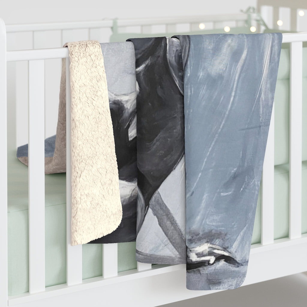 Naturally Nude III Sherpa Fleece Blanket