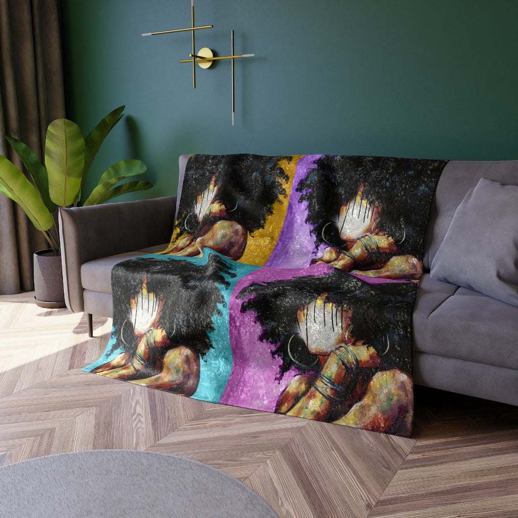 Naturally II COLORS Crushed Velvet Blanket