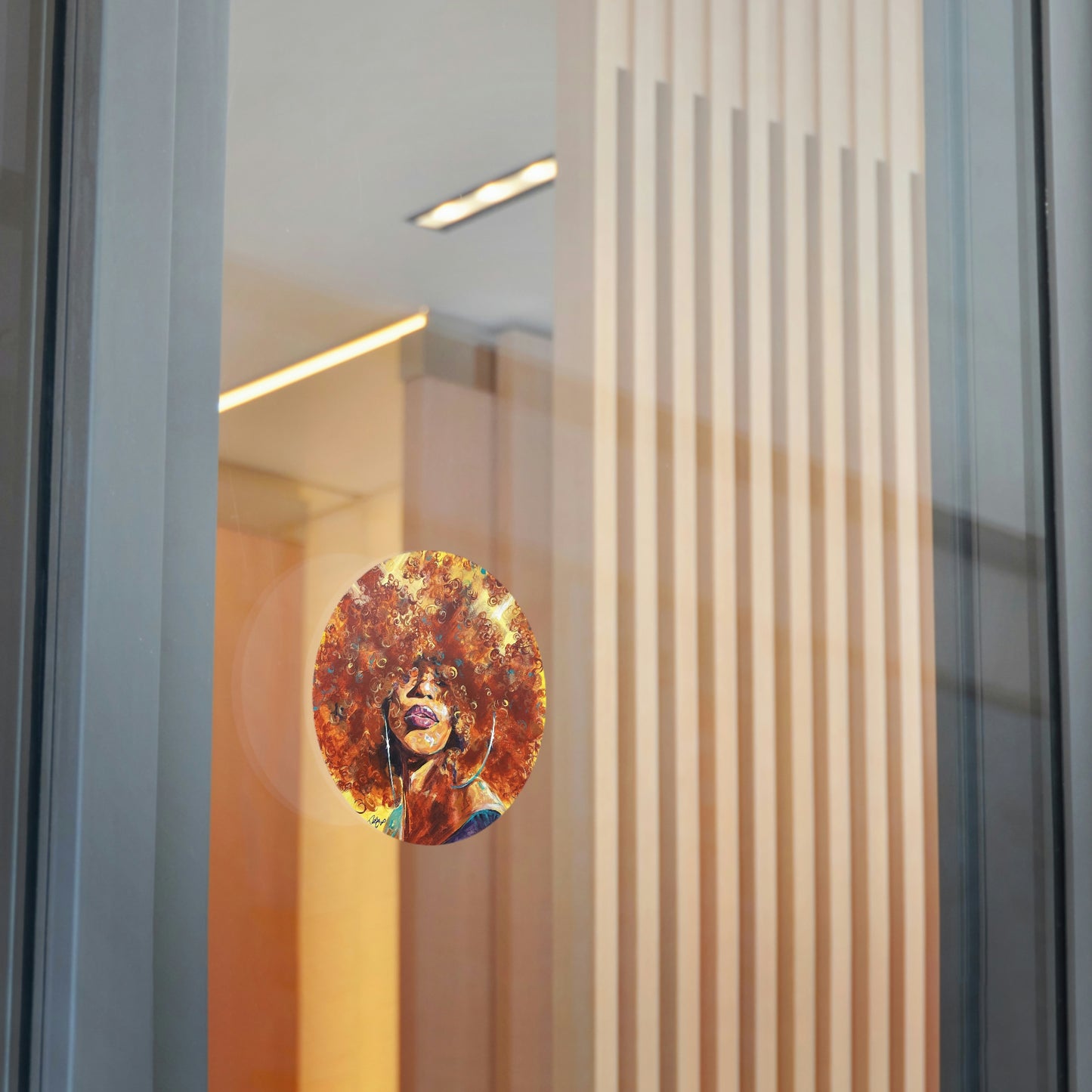 Naturally Karina Round Vinyl Stickers