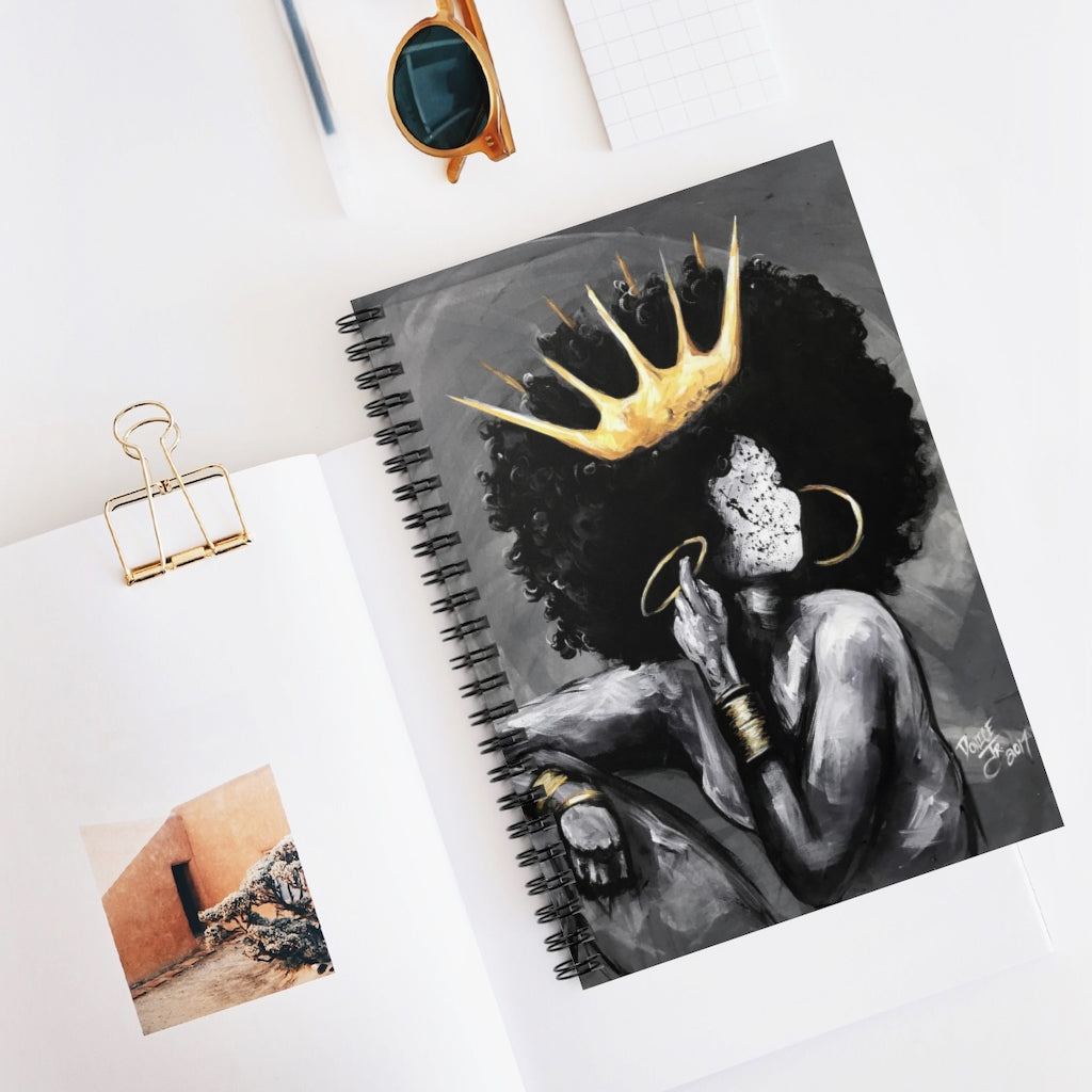 Naturally Queen VI Spiral Notebook - Ruled Line