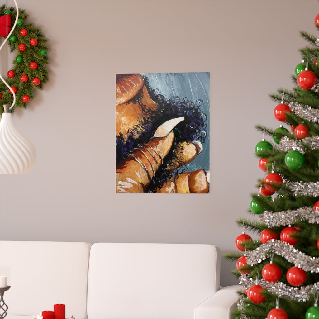 Naturally Black Love X Premium Matte vertical posters