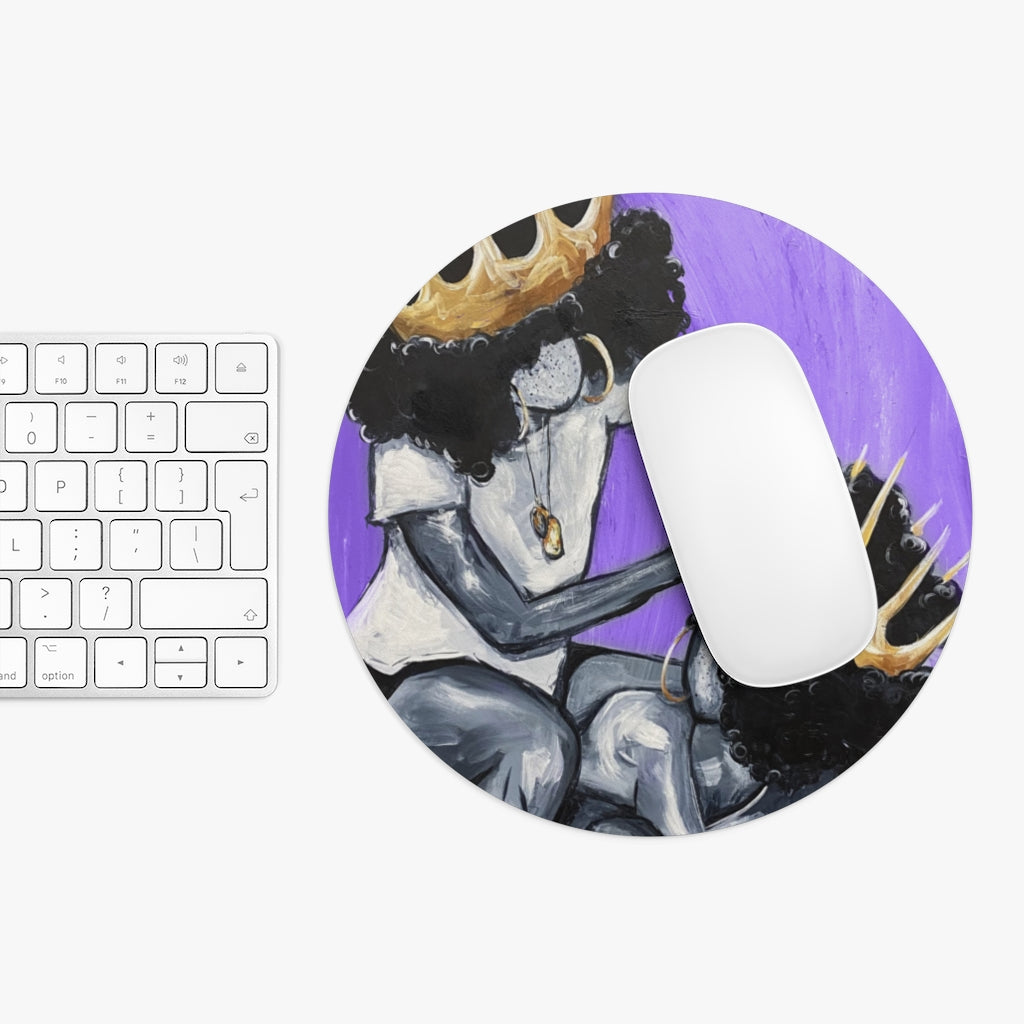 Naturally Queens I Purple Mousepad