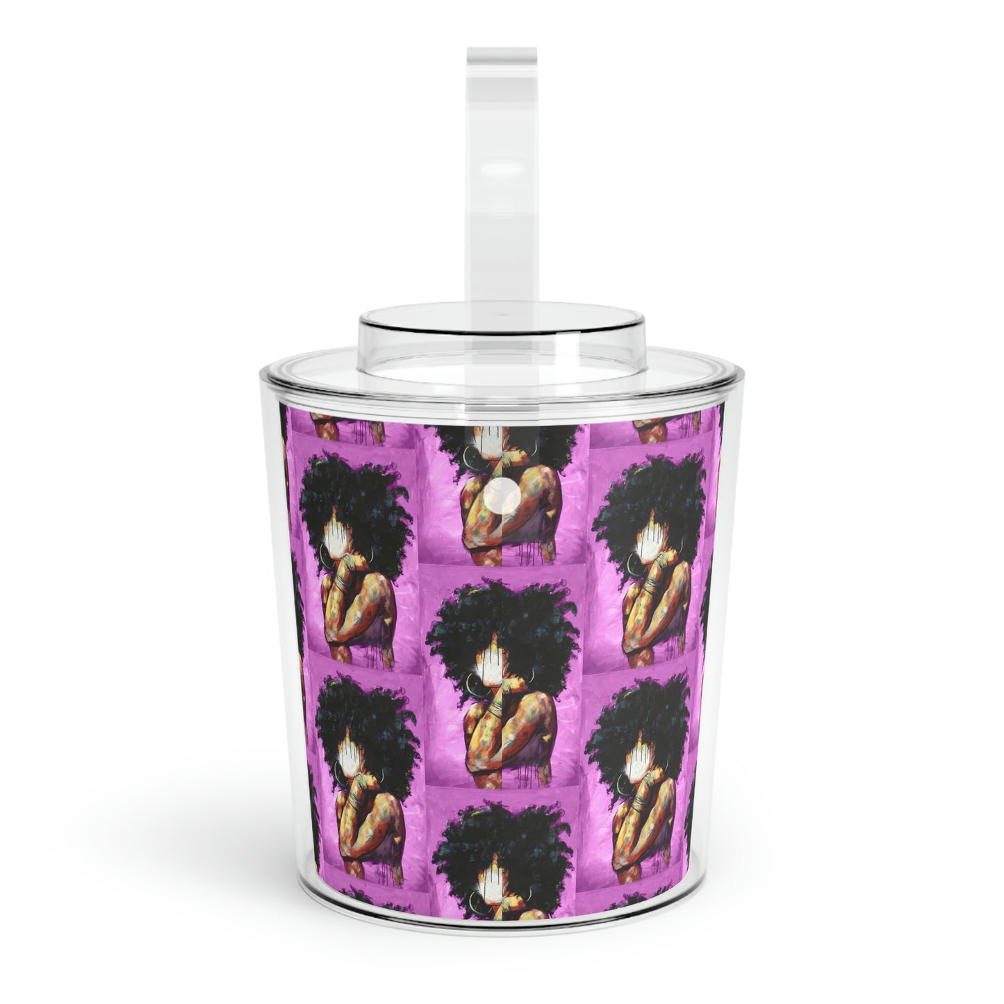 Naturally II PINK Ice Bucket with Tongs