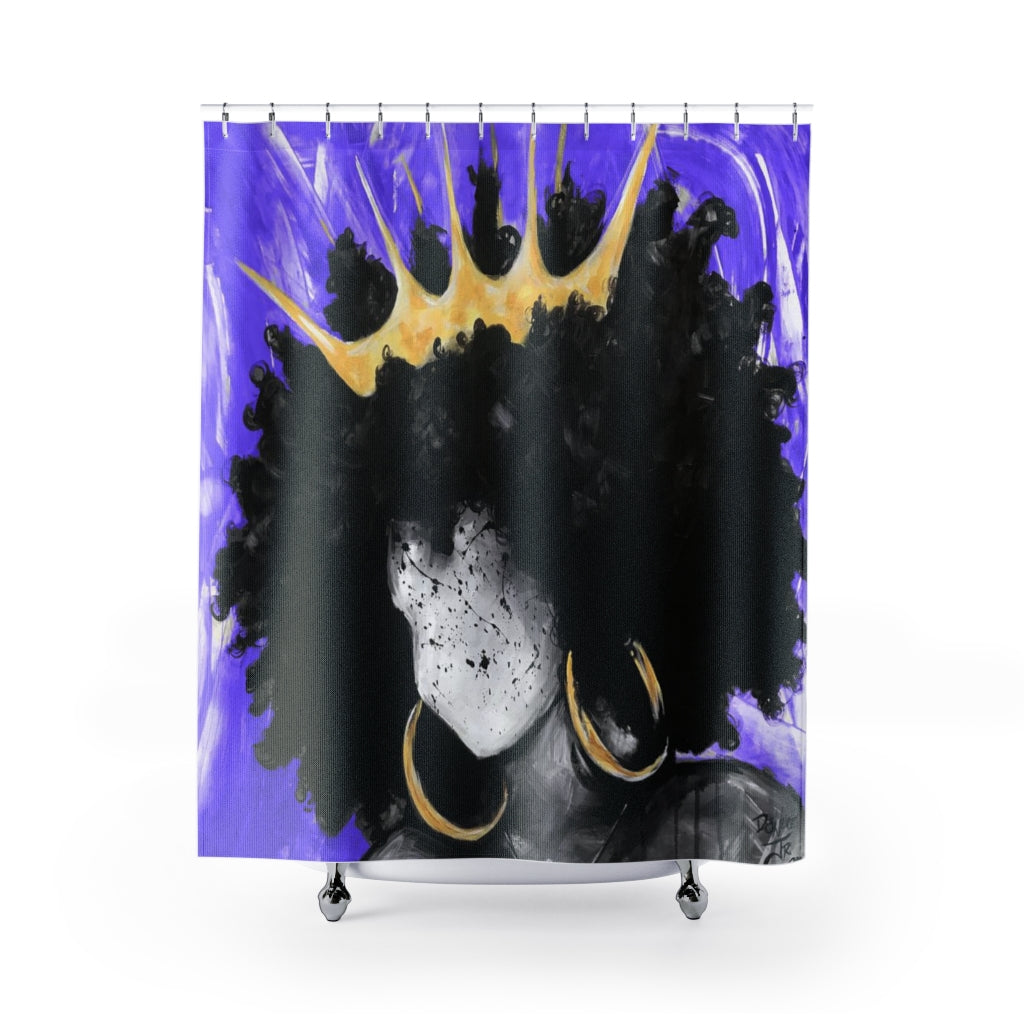 Naturally Queen III PURPLE Shower Curtains