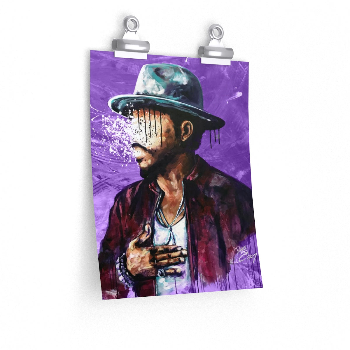 Naturally Charlene PURPLE Premium Matte vertical posters