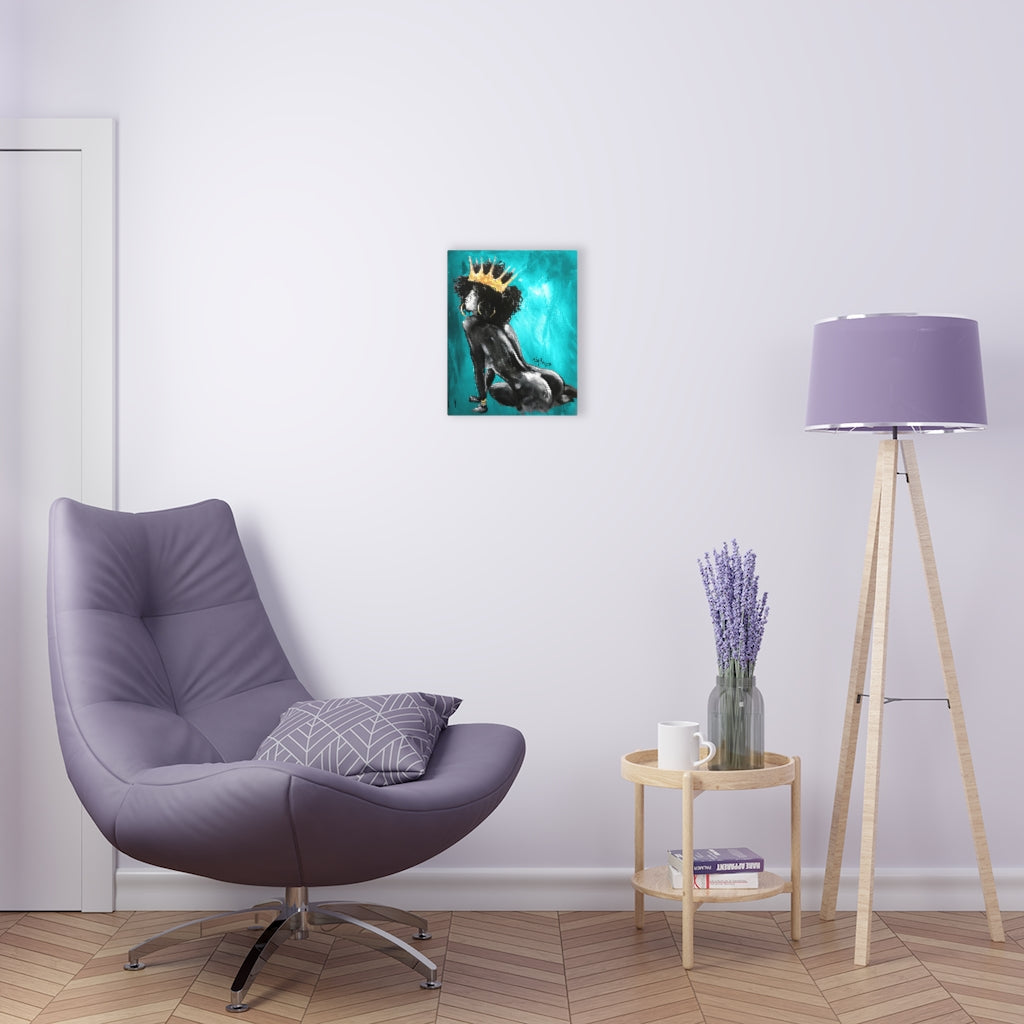 Naturally Queen VI TEAL Acrylic Prints