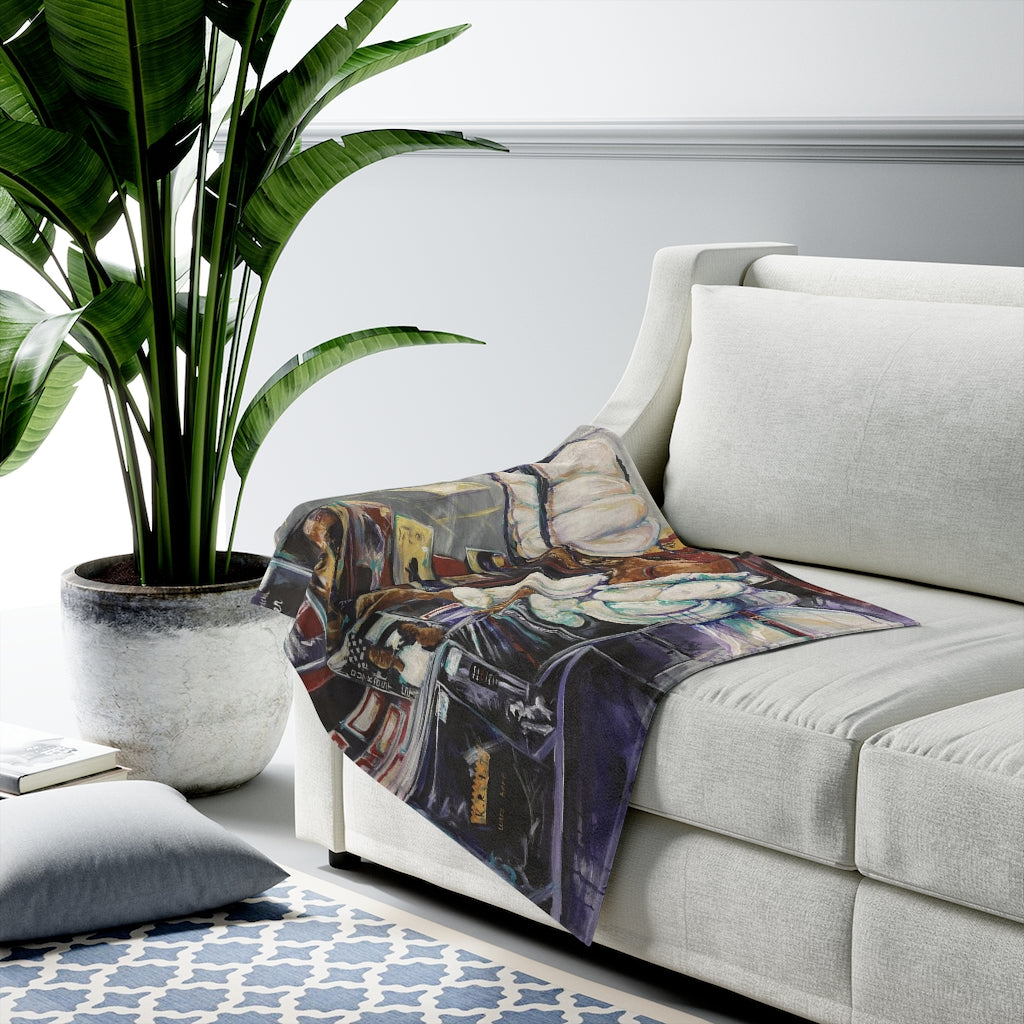 Naturally Nostalgic Velveteen Plush Blanket