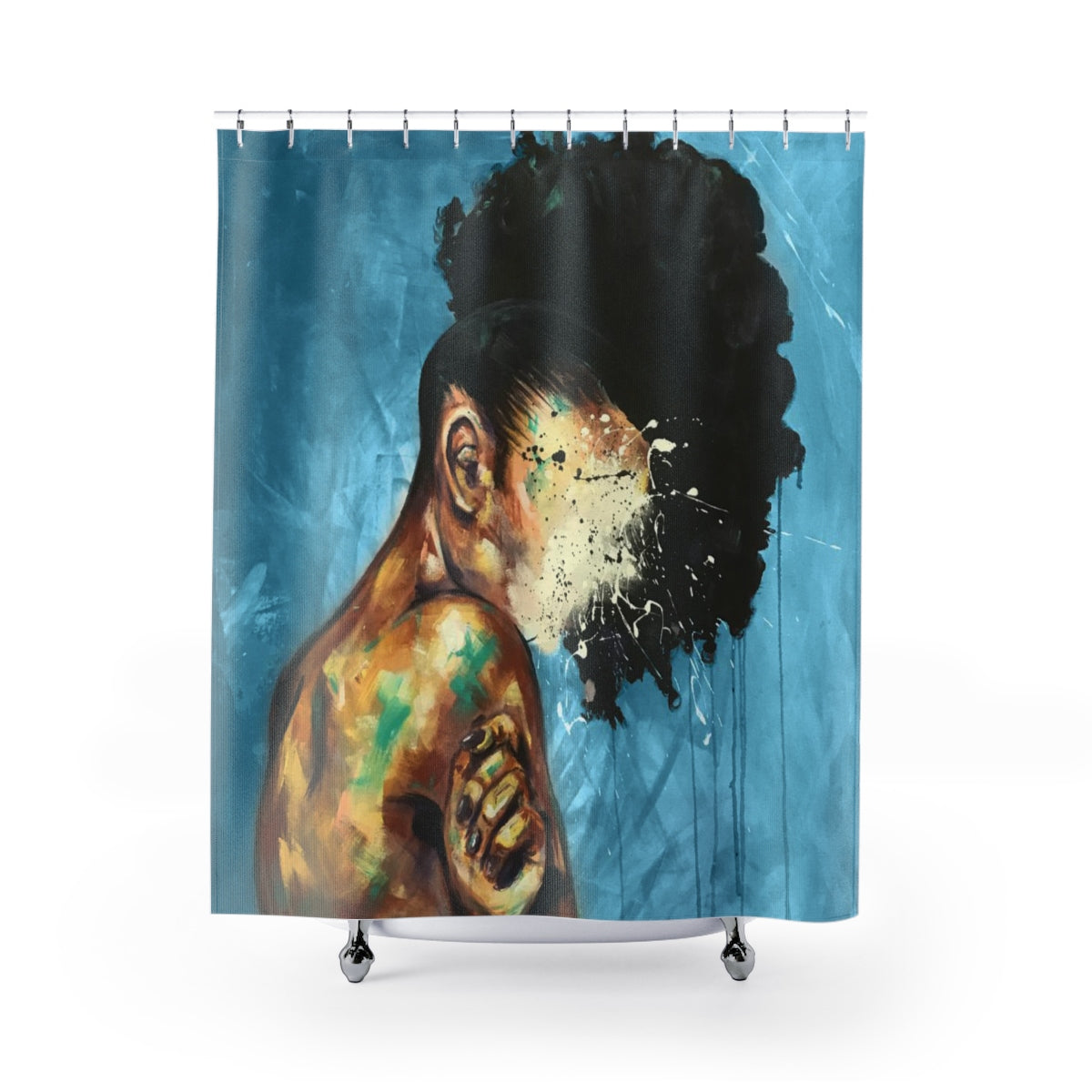Naturally XXI BLUE Shower Curtains