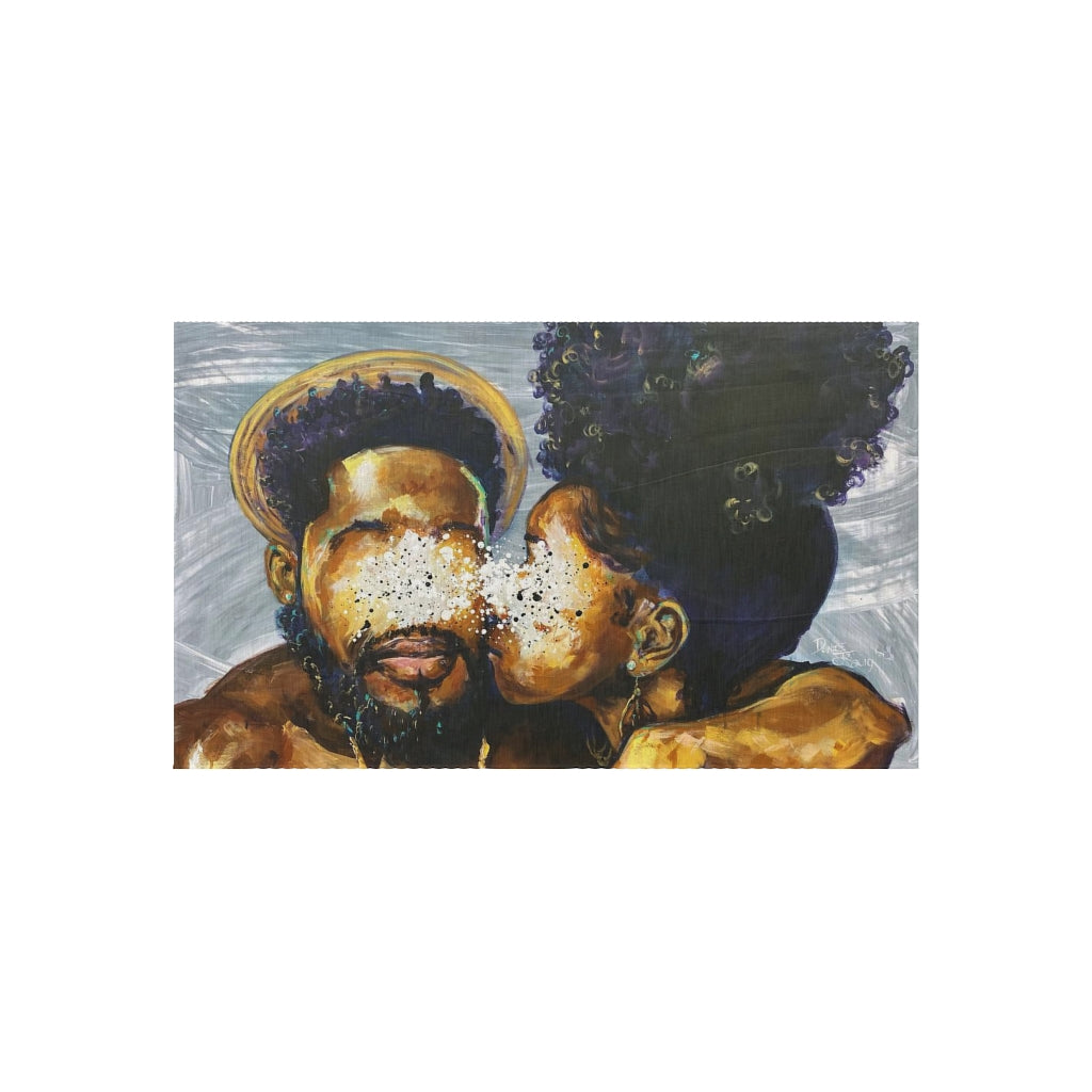 Naturally Black Love IV Outdoor Rug