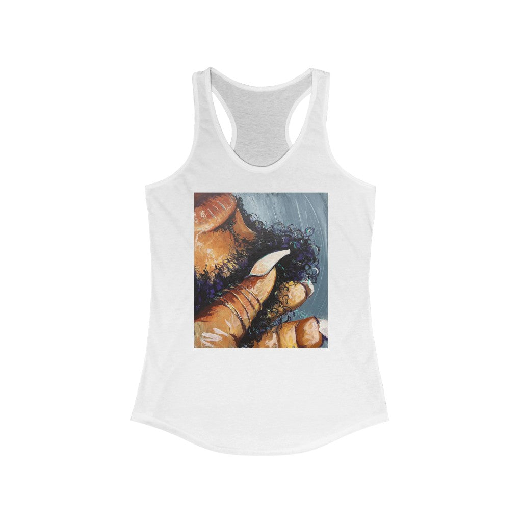 Naturally Black Love X Women's Ideal Racerback Tank
