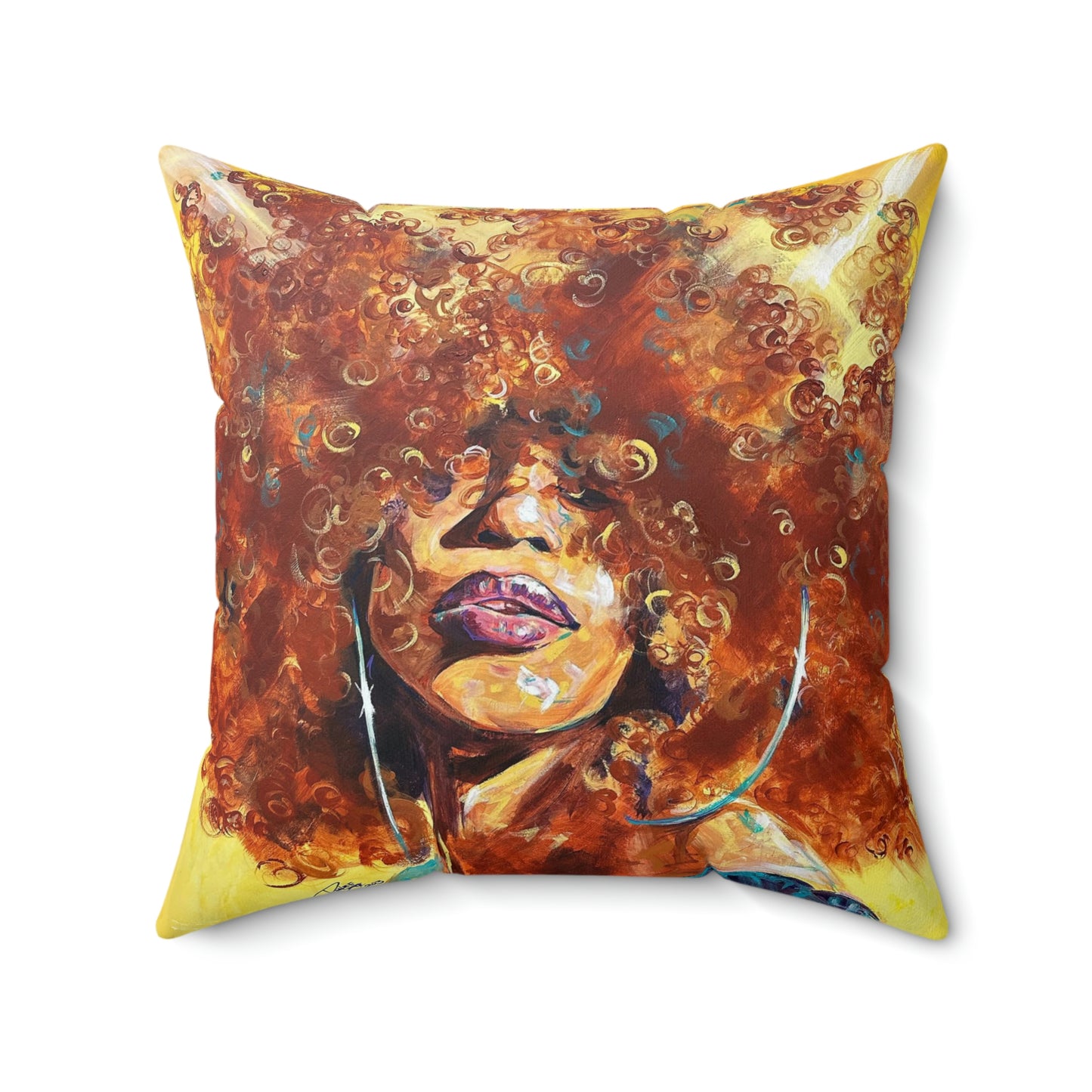 Naturally Karina Spun Polyester Square Pillow