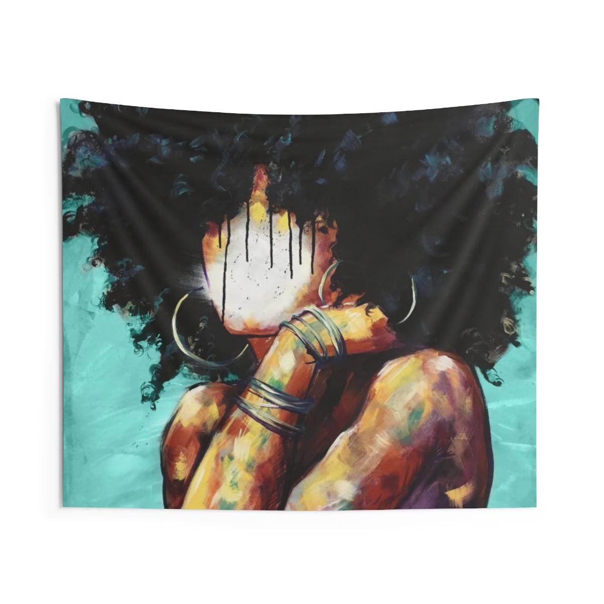 Naturally II TEAL Indoor Wall Tapestries