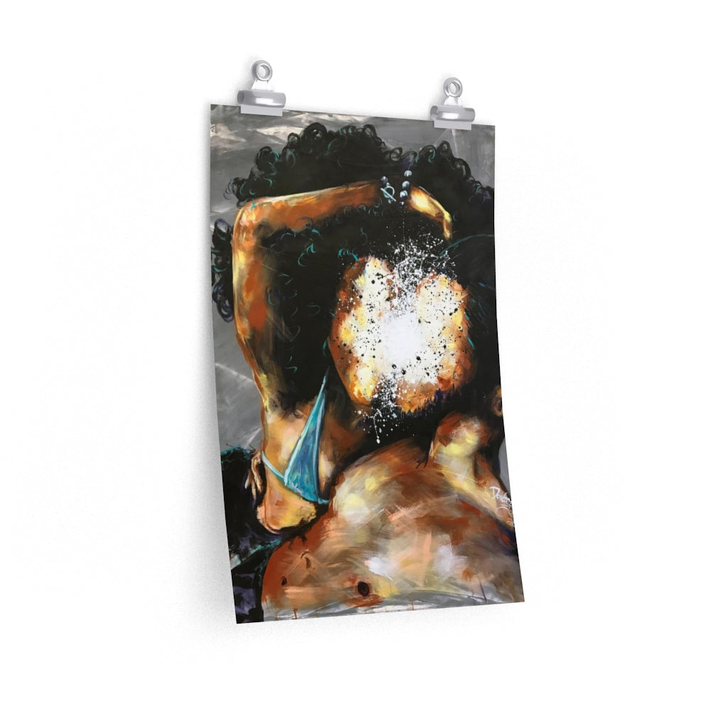 Naturally Black Love III Premium Matte vertical posters