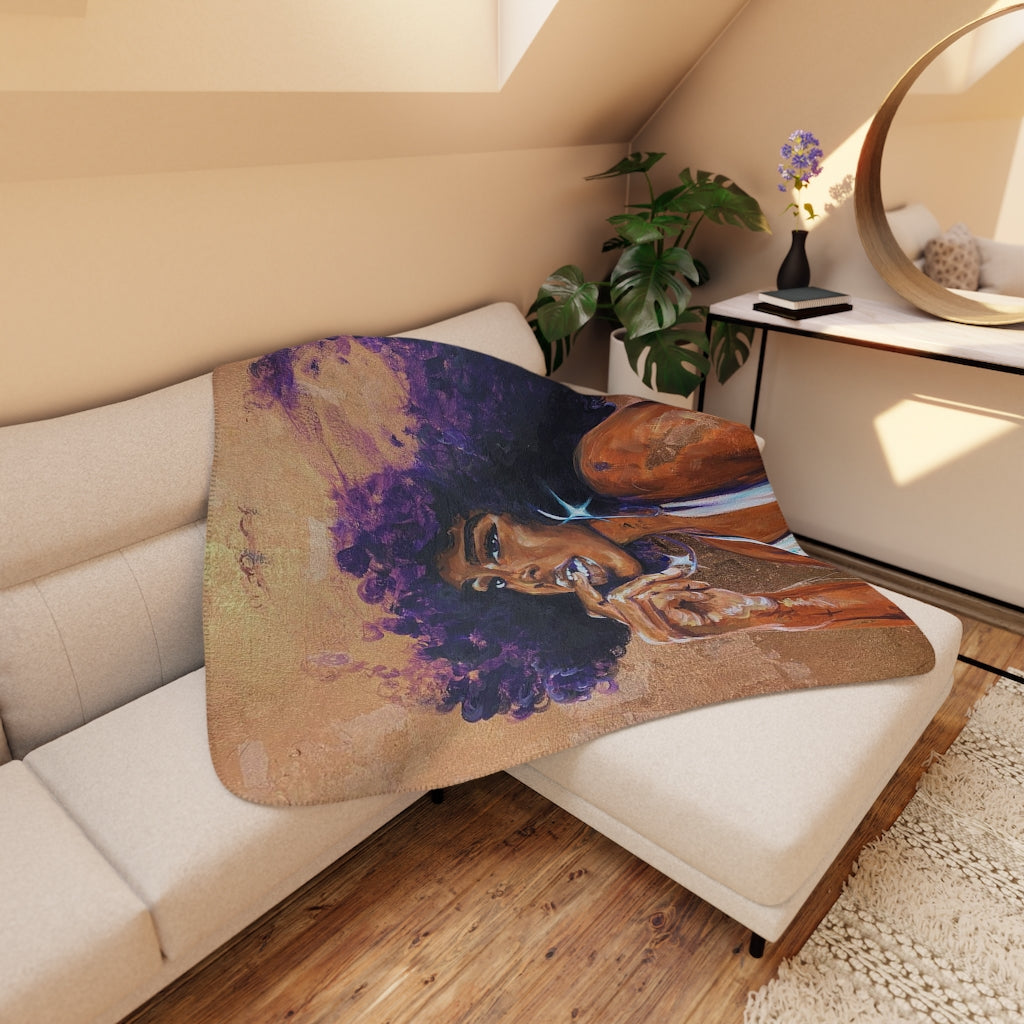 Naturally Ramona Tan Sherpa Blanket
