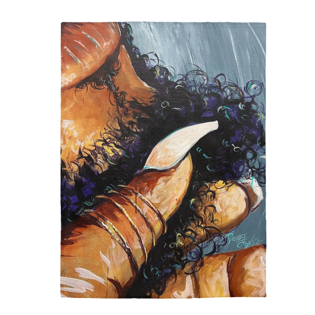 Naturally Black Love X Velveteen Plush Blanket