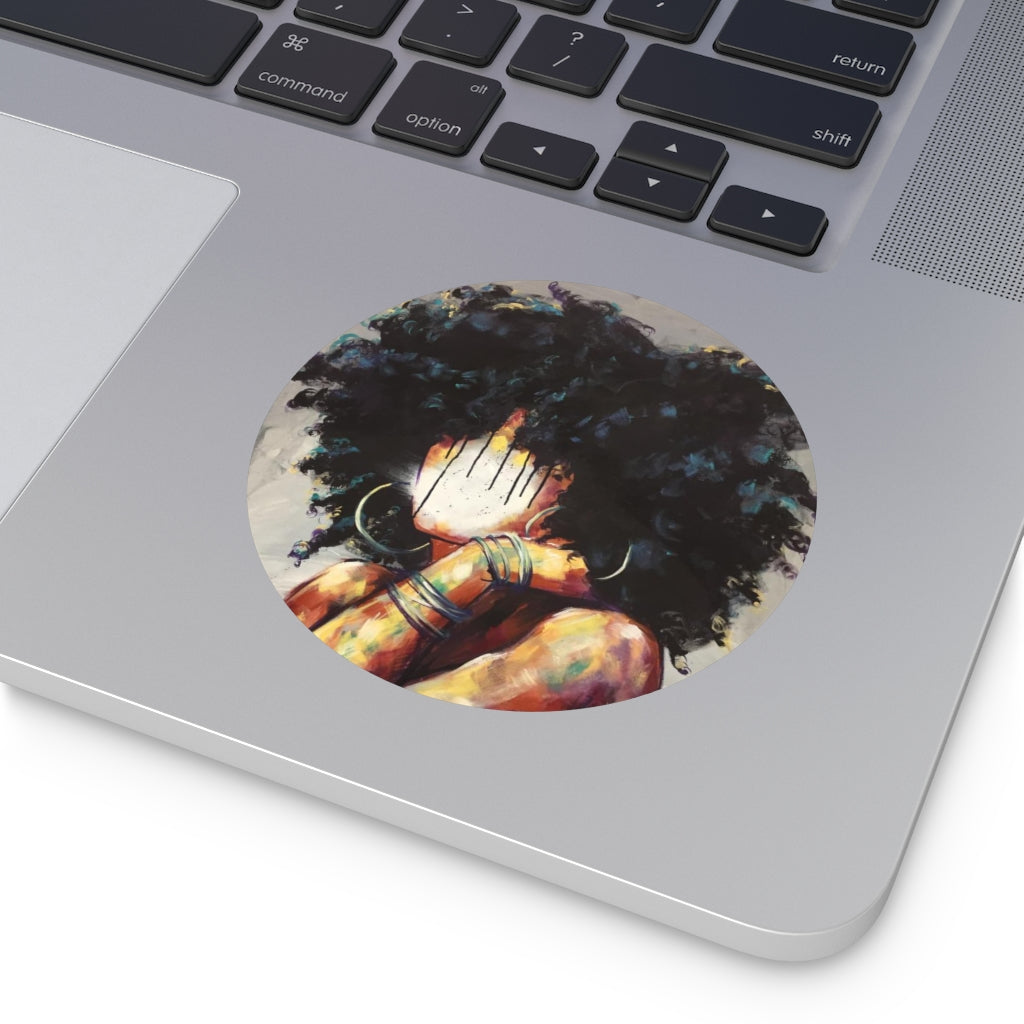 Naturally II Round Vinyl Stickers