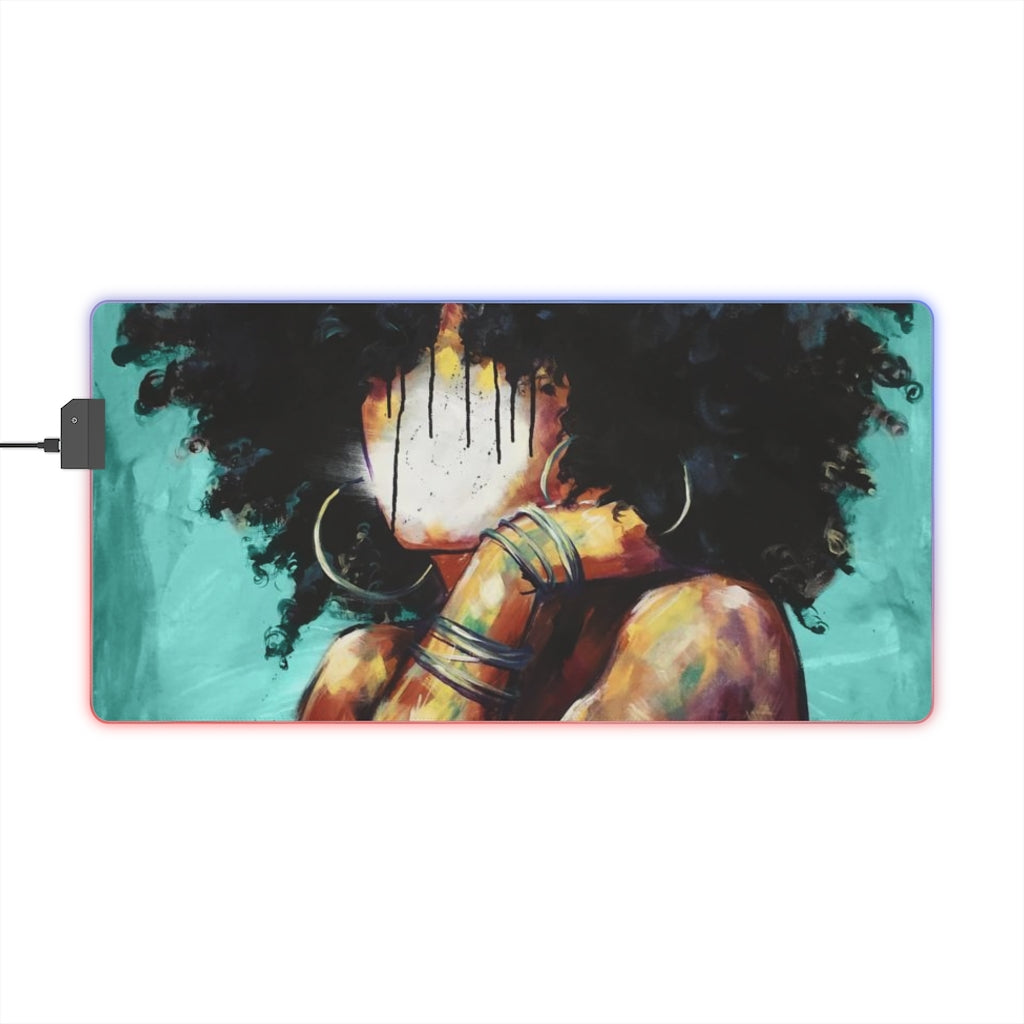 Naturally II TEAL LED Gaming Mouse Pad