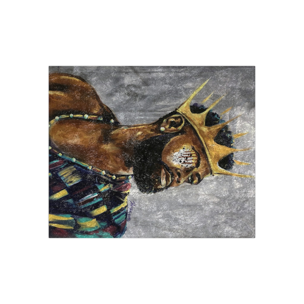 Naturally King III Crushed Velvet Blanket