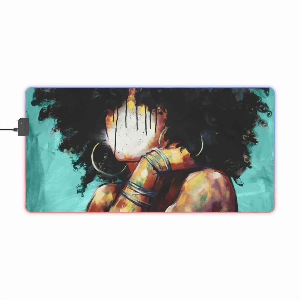 Naturally II TEAL LED Gaming Mouse Pad