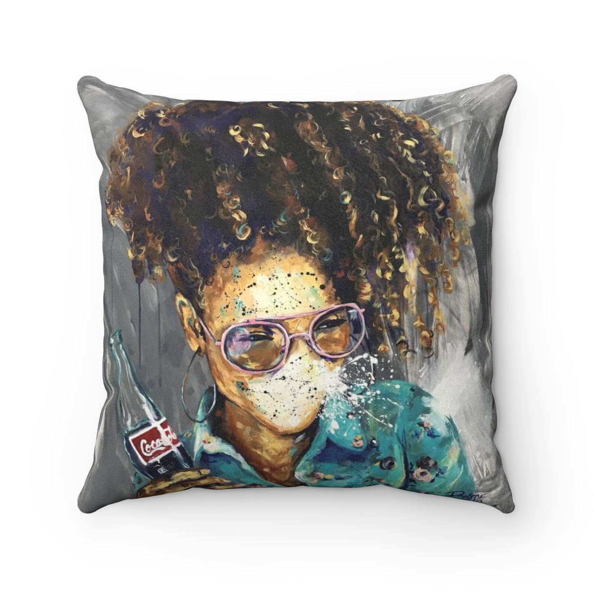 Naturally Melonie Faux Suede Square Pillow Case