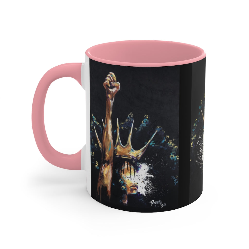 Naturally King and Queen Badu Accent Mug
