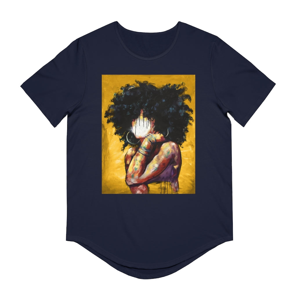 Naturally II GOLD Men's Jersey Curved Hem Tee